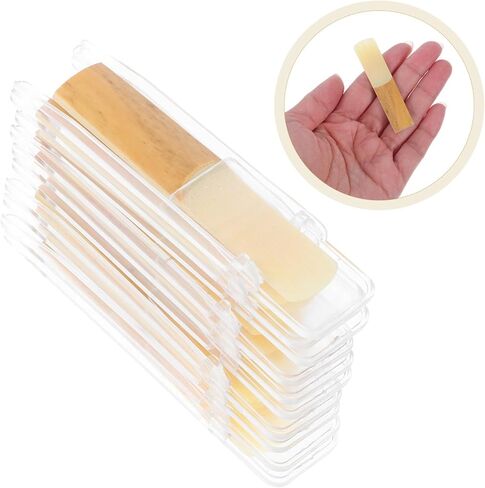 10pcs Soprano Saxophone Reeds Durable Wooden Reeds for Enhanced Playability Compatible with Soprano Saxophones Robust Construction for Long Term Use for Musicians and Beginners in Saudi Arabia