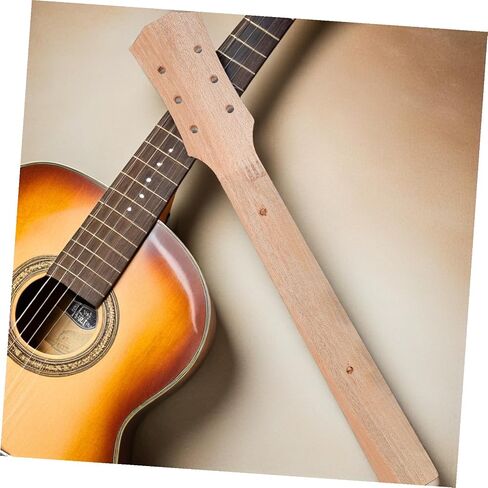 Acoustic Guitar Neck Replacement Kit for Folk Guitars Wood Neck Crafting Supplies with Vintage Design Easy Installation and Maintenance in Saudi Arabia