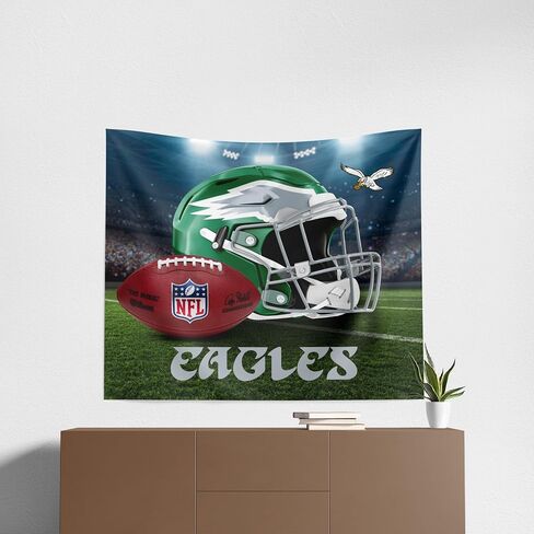 ملصق حائط مطبوع عليه Northwest The Company NFL Retro Philadelphia Eagles، مقاس 86.36 سم × 101.6 سم، وقت اللعب، كيلي جرين in Saudi Arabia