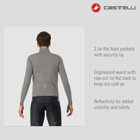 سترة بيرفيتو الهوائية للرجال من CASTELLI، مقاومة للرياح ومقاومة للماء، سترة مسامية لركوب الدراجات على الطرق وركوب الدراجات على الحصى in Kuwait