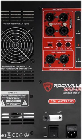 Rockville RBG18FA مضخم صوت 18 بوصة 3000 واط يعمل بالطاقة مطوي بوق PA/DJ Sub + Riser in Saudi Arabia