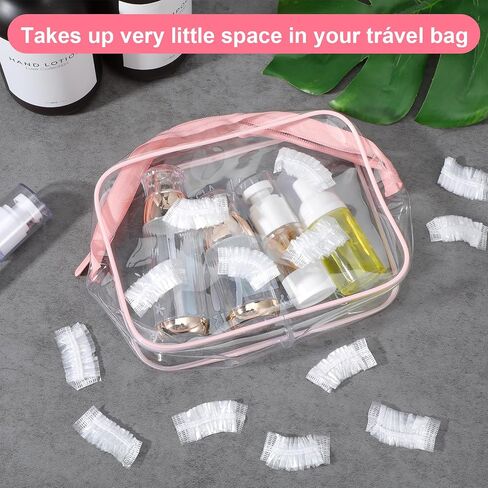 400 Pcs Ear Covers for Shower, Ear Covers for Hair Dye Ears Plugs for Swimming Disposable Shower Caps for Salon Bathing Clear Waterproof Ears Protection for Spa Home Hotel Hairs Dye in Saudi Arabia