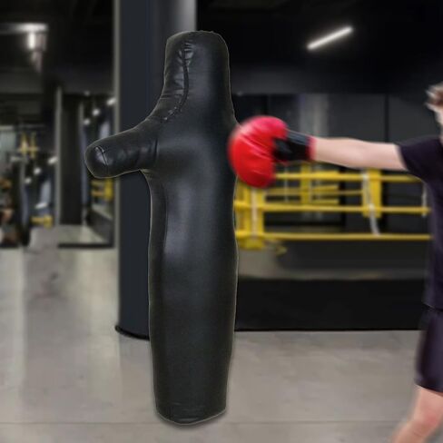 MMA Grappling Dummy Bag Unfilled Wrestling Training Dummy for Adults Beginners Kick Boxing Practice PU Leather 160cm/165cm/170cm in Saudi Arabia