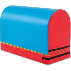 Goplus Mailbox Tumbling Mat، صندوق القفز للجمباز مع حصيرة قابلة للفصل، مقبض حمل، جلد PU ممتاز، مدرب مساعد على القفز المحمول للأطفال في المنزل لممارسة التمارين الرياضية in Saudi Arabia