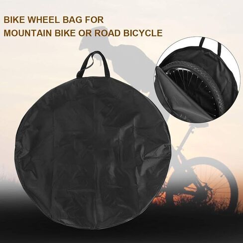 Bicycle Wheel Bag, Cycling Carrying Package Bags Nylon Material Bike Wheel Travel Case Accessories MTB Wheel Set for Road Mountain Bike in Saudi Arabia