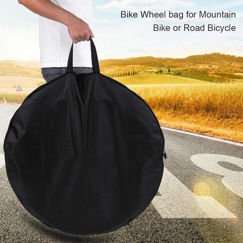 Bicycle Wheel Bag, Cycling Carrying Package Bags Nylon Material Bike Wheel Travel Case Accessories MTB Wheel Set for Road Mountain Bike in Saudi Arabia
