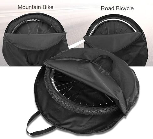 Bicycle Wheel Bag, Cycling Carrying Package Bags Nylon Material Bike Wheel Travel Case Accessories MTB Wheel Set for Road Mountain Bike in Saudi Arabia