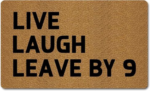 ممسحة ترحيب مرحة من FunXiLin مقاس 29.5 سم × 17.7 سم لديكور المنزل، سجاد وحصائر مدخل الشرفة الأمامية الداخلية (أنا محظوظ بالدخول والخروج) in Kuwait