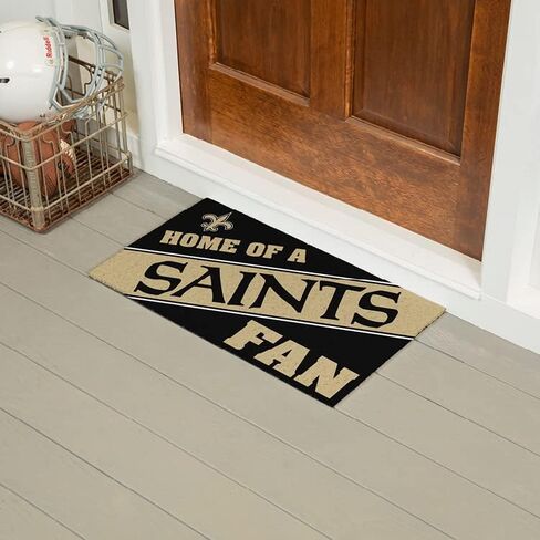 Team Sports America New Orleans Saints, Officially Licensed Door Mat 28 x 16 Inches Indoor Outdoor Sports Fan Rug in Saudi Arabia
