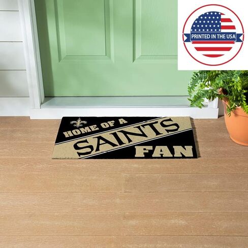 Team Sports America New Orleans Saints, Officially Licensed Door Mat 28 x 16 Inches Indoor Outdoor Sports Fan Rug in Saudi Arabia