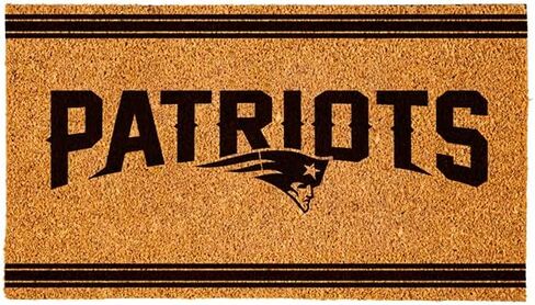 Team Sports America NFL New England Patriots Sports Doormat | Indoor Outdoor Entrance | 28 x 16 Inches | Non-Slip Front Door Mats | Official Licensed | Sports Fans Entryway Welcome Rug in Saudi Arabia