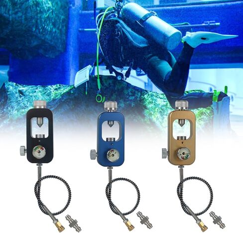 Diving Tanks Refill Adapter Scubas Fill Station Aluminium Oxygen Cylinder For Air Bottle Tap For Diving in Saudi Arabia