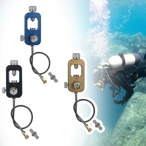 Diving Tanks Refill Adapter Scubas Fill Station Aluminium Oxygen Cylinder For Air Bottle Tap For Diving in Saudi Arabia