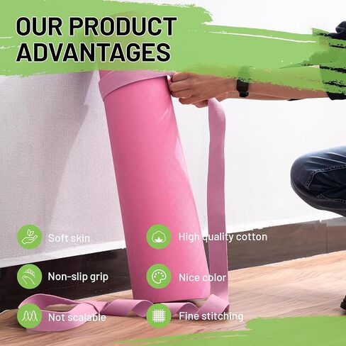Yoga Mat Straps for Carrying, Adjustable Yoga Mat Carrier, Yoga Mat Sling in Saudi Arabia