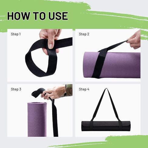 Yoga Mat Straps for Carrying, Adjustable Yoga Mat Carrier, Yoga Mat Sling in Saudi Arabia