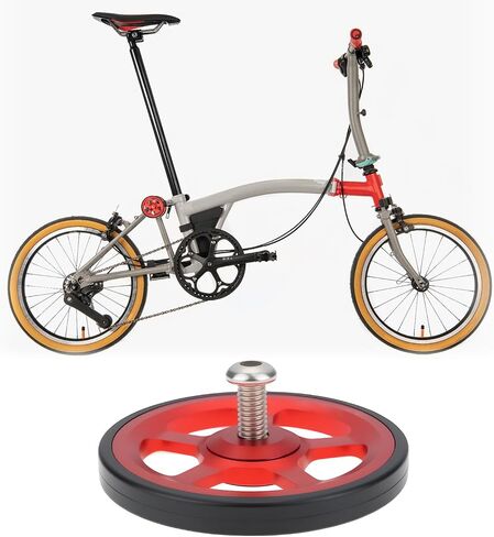 SING F LTD 2Pcs Bicycle Easy Wheels 60mm Aluminum Alloy Easywheel Compatible with Brompton Folding Bike in Saudi Arabia