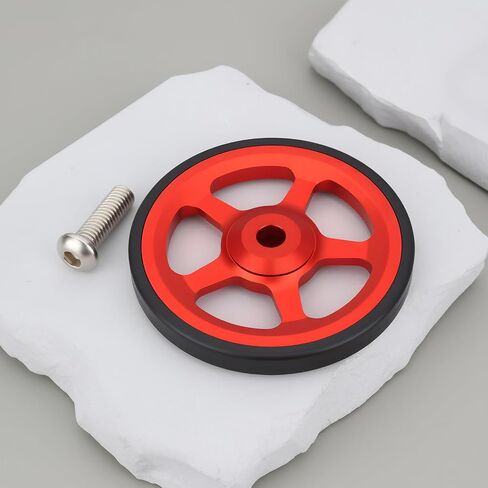 SING F LTD 2Pcs Bicycle Easy Wheels 60mm Aluminum Alloy Easywheel Compatible with Brompton Folding Bike in Saudi Arabia