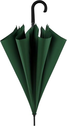 Large Stick Umbrella Windproof Automatic Open 50 Inch Umbrella with Hook Handle,Over Sized J Handle Umbrellas for Men and Women,Windproof Unbreakable Stick Rain Golf Umbrella. in Saudi Arabia