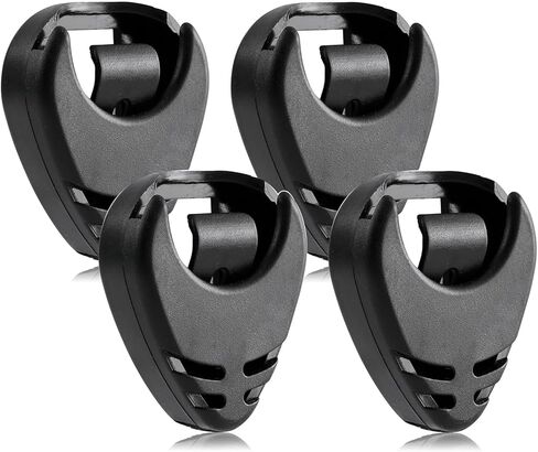 حامل اختيار، حامل اختيار جيتار لاصق، سهل اللصق على الجيتار مع ظهر لاصق، ملحقات الجيتار، وضع اختيارات مريحة للقيثارة الصوتية (4 عبوات) in Kuwait