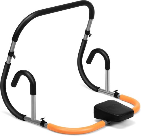 GYMAX Ab Crunch Trainer, Portable Ab Workout Equipment with Padded Headrest for Core Muscle Strength, Abdominal Exercise Machine for Suit Up Trainer for Home Gym Fitness in Saudi Arabia