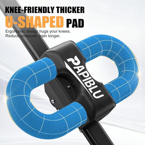 مدربي البطن - جهاز تدريب عضلات البطن قابل للتعديل، معدات تمرين البطن قابلة للطي مع حماية للركبة - مدرب القوة الأساسية في صالة الألعاب الرياضية المنزلية للرجال والنساء in Kuwait