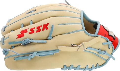 SSK Z7 Specialist Outfield Baseball Glove –12.5" - 12.75" – Right & Left Hand Throw (Camel/Red/Columbia, 12.75" - Right Hand Throw) in Saudi Arabia