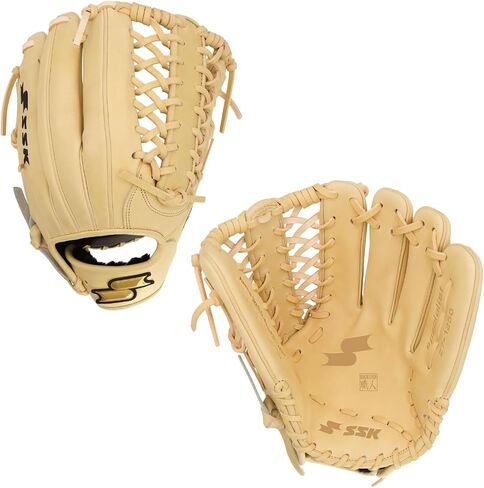 SSK Z7 Specialist Outfield Baseball Glove –12.5" - 12.75" – Right & Left Hand Throw (Camel - Trapeze, 12.5" - Right Hand Throw) in Saudi Arabia
