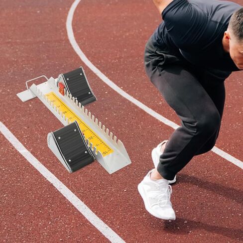 6 Angle Adjustable Starting Block, Professional Athletics Starting Block, Bottom 12 Nails Track Blocks for Sprinting Track and Field in Saudi Arabia