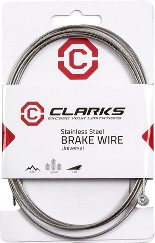 Clarks Stainless Steel Brake Wire - 3060mm Universal Steel Brake Cable for Front and Rear Brakes for Mountain Bikes (MTB), Hybrid and Road Bikes in Saudi Arabia