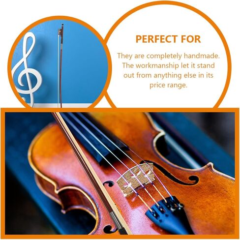 VOSAREA 3/4 Size Violin Bow - 2PCS Wooden Bow with Horse Hair Replacement for Students and - Ideal for Practice and Performance Durable and Easy to Use in Saudi Arabia