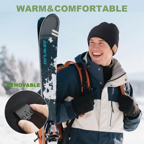 Bluetooth Beanie for Men Hat with Headphones,Unisex Tech Gifts Stocking Stuffers Adults in Saudi Arabia