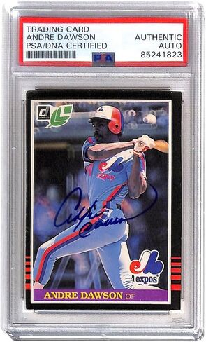 Andre Dawson autographed 1985 Donruss Leaf card PSA/DNA Montreal Expos - MLB Autographed Baseball Cards in Saudi Arabia