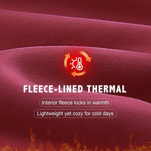 قميص حراري بأكمام طويلة للنساء من DHSO - قميص داخلي مبطن بالصوف - طبقة أساسية دافئة ناعمة للطقس البارد in Kuwait