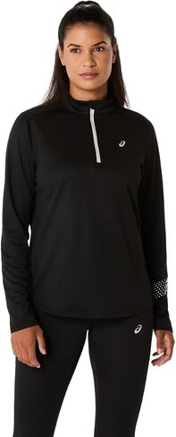ملابس الجري النسائية ASICS ICON 1/2 ZIP LONG SLEEVE TOP للجري in Saudi Arabia
