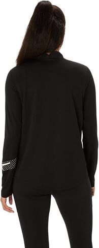 ملابس الجري النسائية ASICS ICON 1/2 ZIP LONG SLEEVE TOP للجري in Saudi Arabia