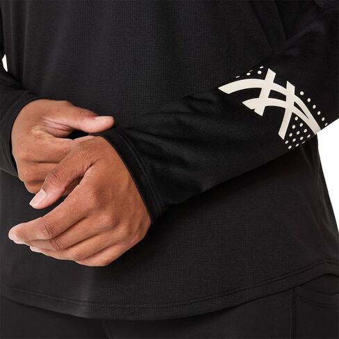 ملابس الجري النسائية ASICS ICON 1/2 ZIP LONG SLEEVE TOP للجري in Saudi Arabia