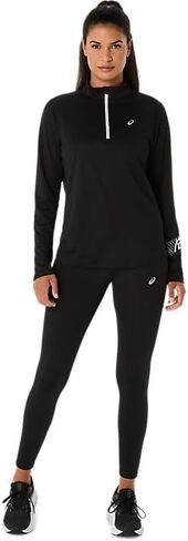 ملابس الجري النسائية ASICS ICON 1/2 ZIP LONG SLEEVE TOP للجري in Saudi Arabia