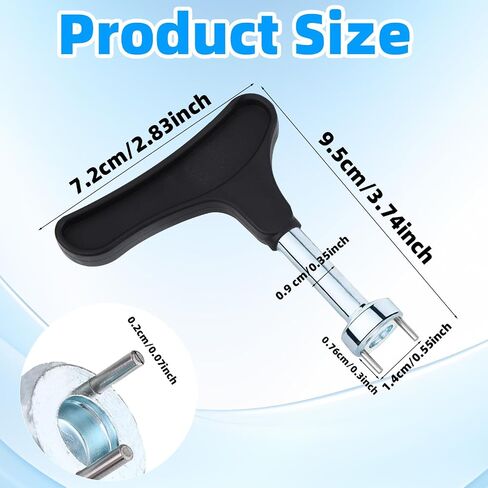 2pcs Golf Shoe Spike Wrench, Multi-Function Golf Shoe Spike Removal Tool Adjustment Cleat Key Universal Spikes Shoes Replacement Tool, Durable & Easy Grip in Saudi Arabia