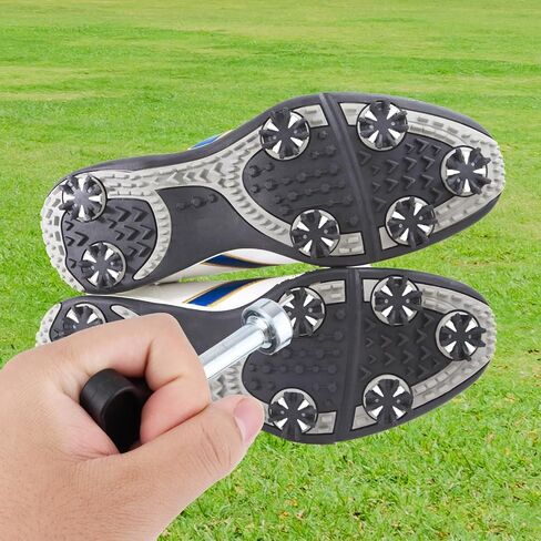 2pcs Golf Shoe Spike Wrench, Multi-Function Golf Shoe Spike Removal Tool Adjustment Cleat Key Universal Spikes Shoes Replacement Tool, Durable & Easy Grip in Saudi Arabia
