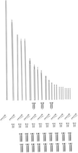 مجموعة واحدة من أدوات إصلاح المزمار مع مسامير عصي عمود ملولبة لصيانة أدوات النفخ الخشبية، ملحقات المزمار الأساسية لسهولة الإصلاح واستبدال الفلين in Kuwait