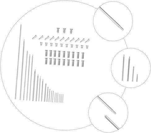 مجموعة واحدة من أدوات إصلاح المزمار مع مسامير عصي عمود ملولبة لصيانة أدوات النفخ الخشبية، ملحقات المزمار الأساسية لسهولة الإصلاح واستبدال الفلين in Kuwait