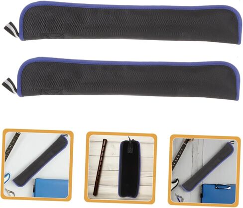 Kisangel 4pcs Waterproof Oxford Fabric Recorder Carry Case for Flutes and Saxophones Portable Music Instrument Storage Bag with Detachable Straps in Kuwait