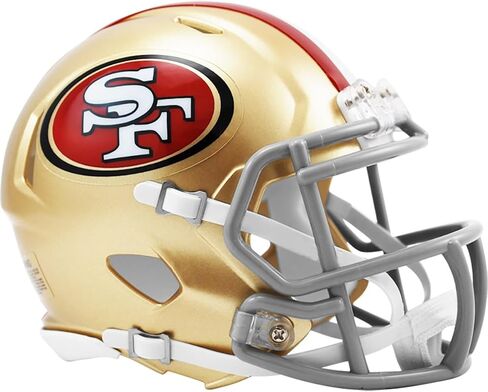 San Francisco 49ers Current Riddell Speed Mini Football Helmet - New in Riddell Box in Saudi Arabia