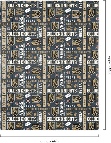 FOCO Vegas Golden Knights NHL Team Color Bed in a Bag Comforter Bedding 5 Piece Set - Twin in Saudi Arabia