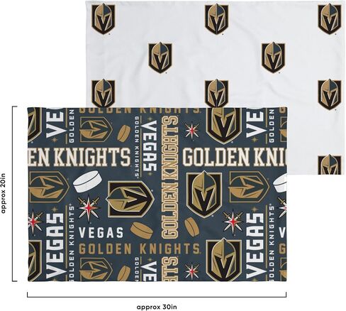 FOCO Vegas Golden Knights NHL Team Color Bed in a Bag Comforter Bedding 5 Piece Set - Twin in Saudi Arabia