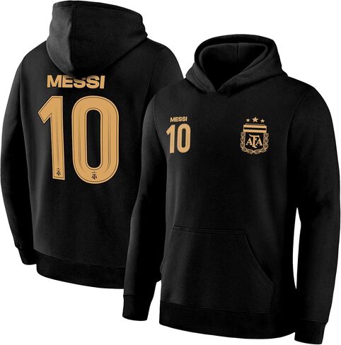 بلوفر بغطاء للرأس من Icon Sports مرخص رسميًا من الاتحاد الأرجنتيني لكرة القدم ليونيل ميسي - للأطفال من الجنسين in Saudi Arabia