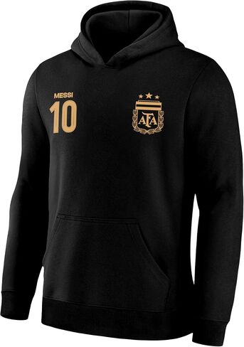 بلوفر بغطاء للرأس من Icon Sports مرخص رسميًا من الاتحاد الأرجنتيني لكرة القدم ليونيل ميسي - للأطفال من الجنسين in Saudi Arabia