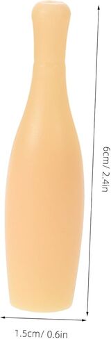 DECHOUS 10Pcs Small Bowling Pin for Indoor Table Bowling Game Fun Tabletop Accessory for Adults Easy to Store and Use for Special Events and Parties in Saudi Arabia