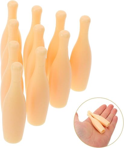 DECHOUS 10Pcs Small Bowling Pin for Indoor Table Bowling Game Fun Tabletop Accessory for Adults Easy to Store and Use for Special Events and Parties in Saudi Arabia