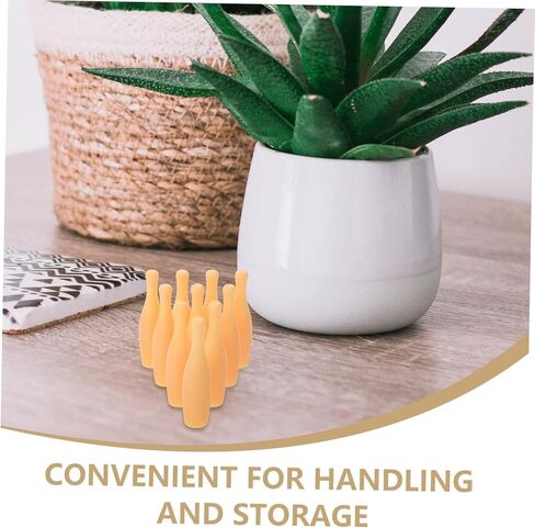DECHOUS 10Pcs Small Bowling Pin for Indoor Table Bowling Game Fun Tabletop Accessory for Adults Easy to Store and Use for Special Events and Parties in Saudi Arabia